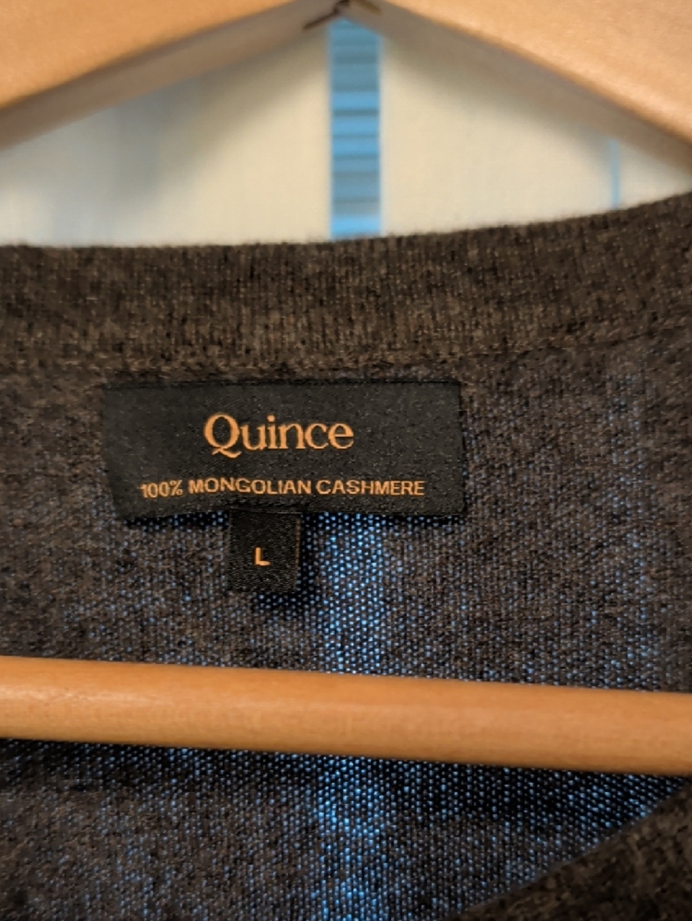 Quince Brown Crewneck Cashmere Cardigan - Picture 2 of 4